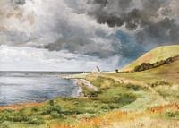 Dansk Kystlandskab I Bygevejr By Carl Frederik Aagaard-3