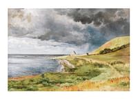 Dansk Kystlandskab I Bygevejr By Carl Frederik Aagaard-1