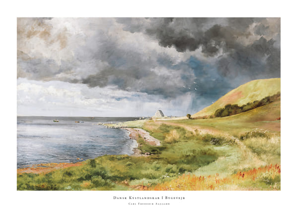Plakatas Dansk Kystlandskab I Bygevejr By Carl Frederik Aagaard
