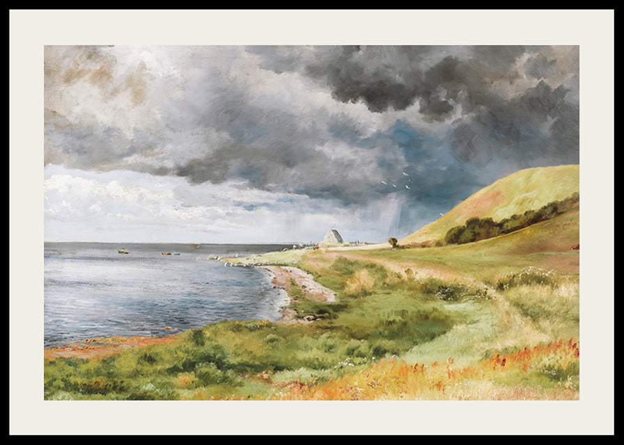 Dansk Kystlandskab I Bygevejr By Carl Frederik Aagaard-12