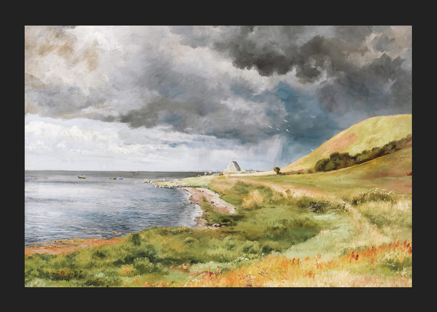 Dansk Kystlandskab I Bygevejr By Carl Frederik Aagaard-12