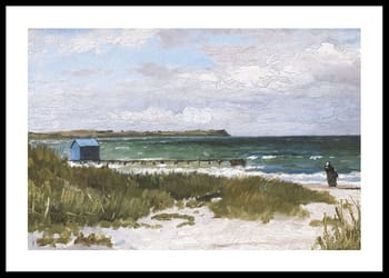 Poster Kystlandskab Hornbæk By Carl Locher