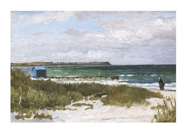 Plagát Kystlandskab Hornbæk By Carl Locher