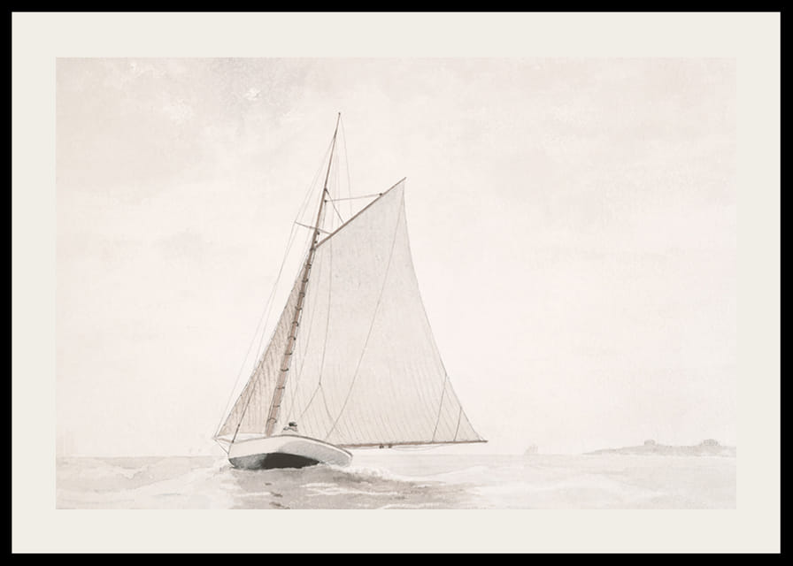 Sailing Off Gloucester By Winslow Homer-12