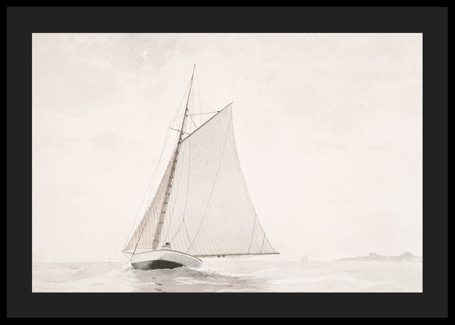 Sailing Off Gloucester By Winslow Homer-12