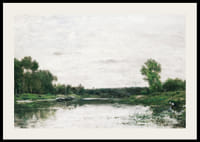 View On The Oise By Charles-François Daubigny-4