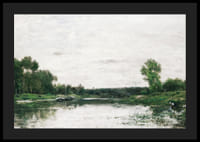 View On The Oise By Charles-François Daubigny-6