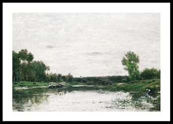 Poster View On The Oise By Charles-François Daubigny