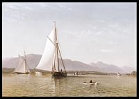 The Hudson At The Tappan Zee By Francis Augustus Silva-2