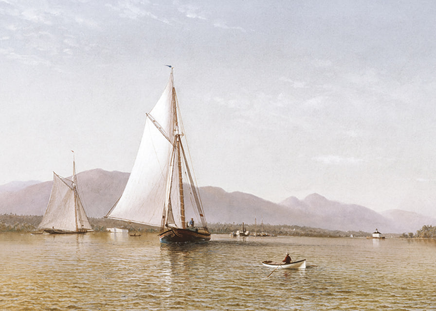 The Hudson At The Tappan Zee By Francis Augustus Silva-12