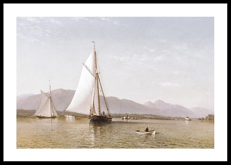 The Hudson At The Tappan Zee By Francis Augustus Silva-12
