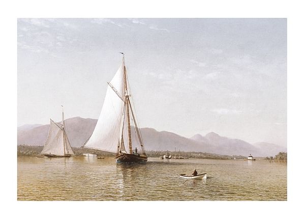 Plagát The Hudson At The Tappan Zee By Francis Augustus Silva