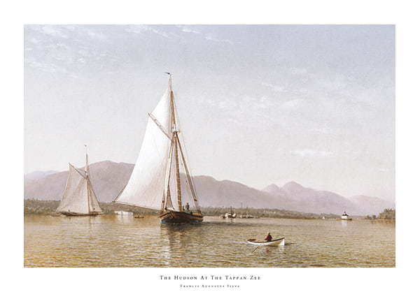 Plakāts The Hudson At The Tappan Zee By Francis Augustus Silva