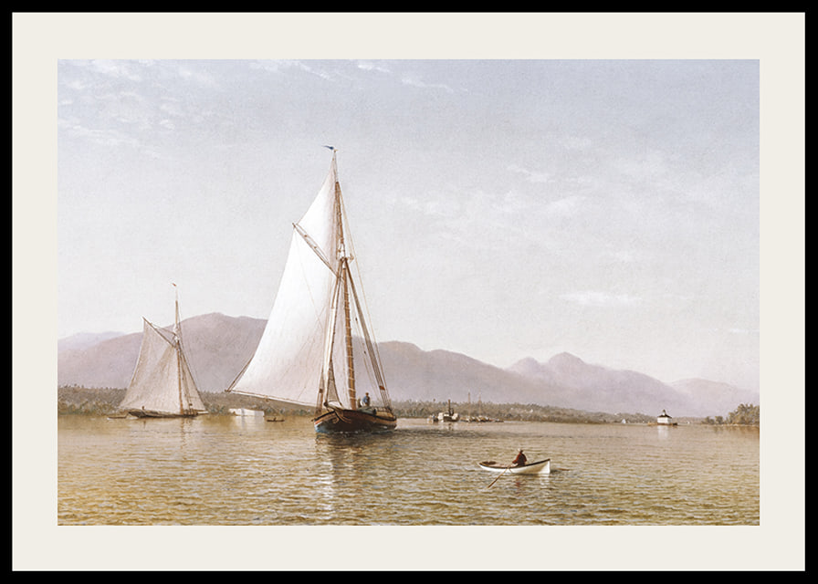 The Hudson At The Tappan Zee By Francis Augustus Silva-12