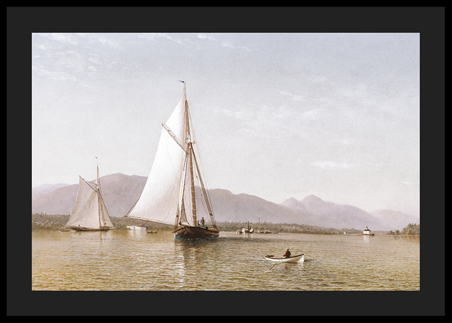 The Hudson At The Tappan Zee By Francis Augustus Silva-12