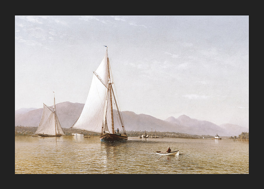 The Hudson At The Tappan Zee By Francis Augustus Silva-12