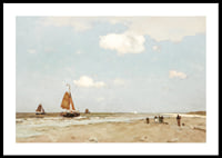 Beach Scene By Jan Hendrik Weissenbruch-2