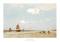 Beach Scene By Jan Hendrik Weissenbruch-1