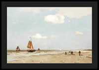 Beach Scene By Jan Hendrik Weissenbruch-6