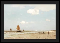 Beach Scene By Jan Hendrik Weissenbruch-6