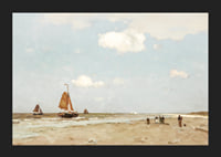 Beach Scene By Jan Hendrik Weissenbruch-7