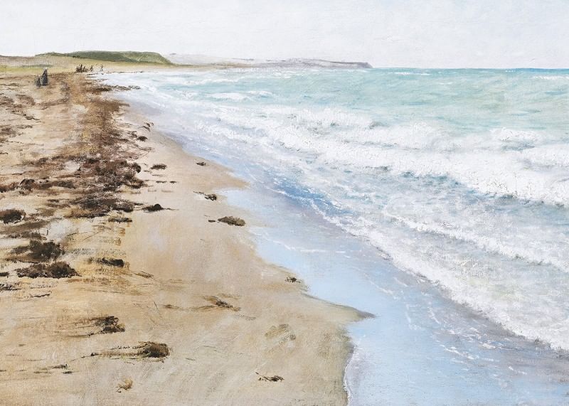 Strandbillede Fra Hellebæk By Laurits Andersen Ring-12