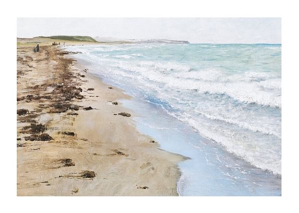 Plagát Strandbillede Fra Hellebæk By Laurits Andersen Ring