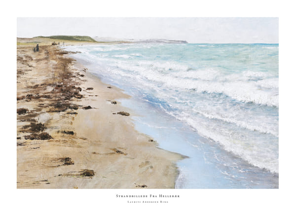 Plakatas Strandbillede Fra Hellebæk By Laurits Andersen Ring