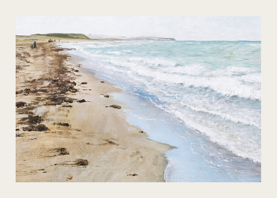 Strandbillede Fra Hellebæk By Laurits Andersen Ring-12
