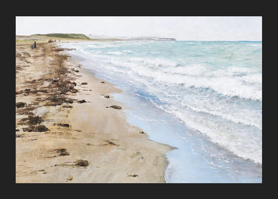 Strandbillede Fra Hellebæk By Laurits Andersen Ring-12