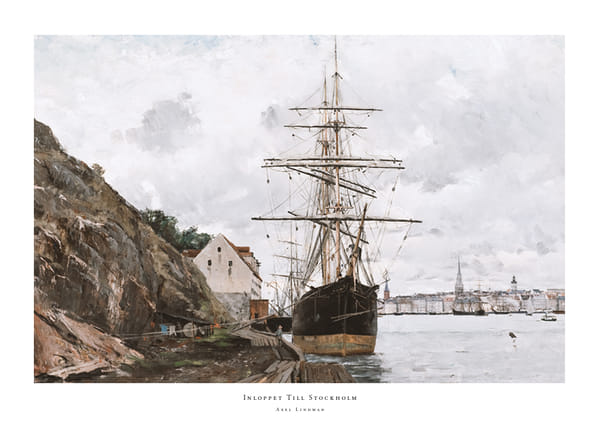 Plakatas Inloppet Till Stockholm By Axel Lindman