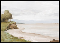 Beach Near Etretat By Jean-Baptiste-Camille Corot-8