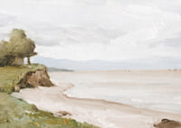 Beach Near Etretat By Jean-Baptiste-Camille Corot-9