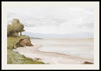 Beach Near Etretat By Jean-Baptiste-Camille Corot-4