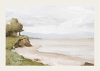Beach Near Etretat By Jean-Baptiste-Camille Corot-5