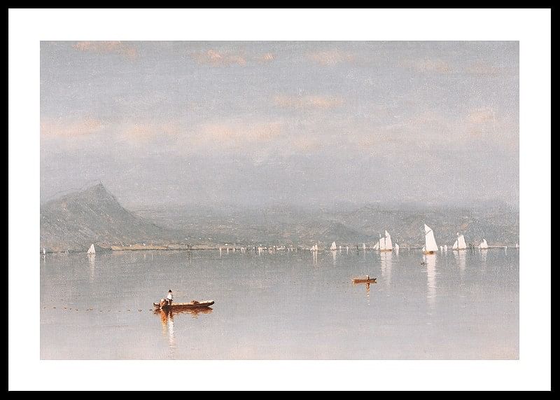 Haverstraw Bay By Sanford Robinson Gifford-12