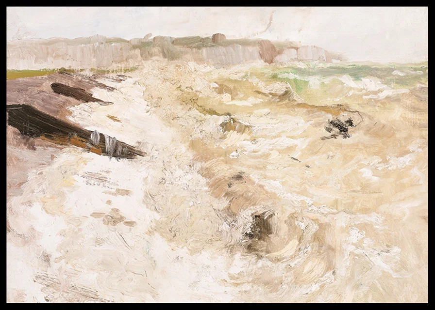From The Beach At Dieppe By Frits Thaulow-12