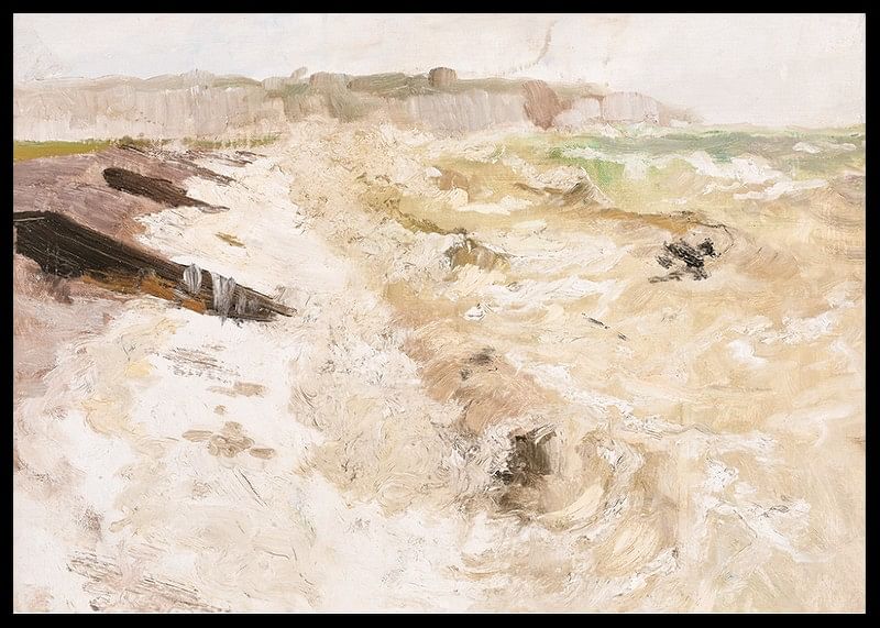 From The Beach At Dieppe By Frits Thaulow-12