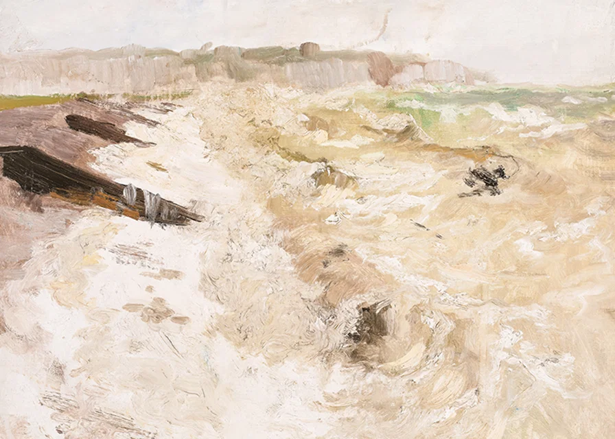 From The Beach At Dieppe By Frits Thaulow-12