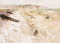 From The Beach At Dieppe By Frits Thaulow-3