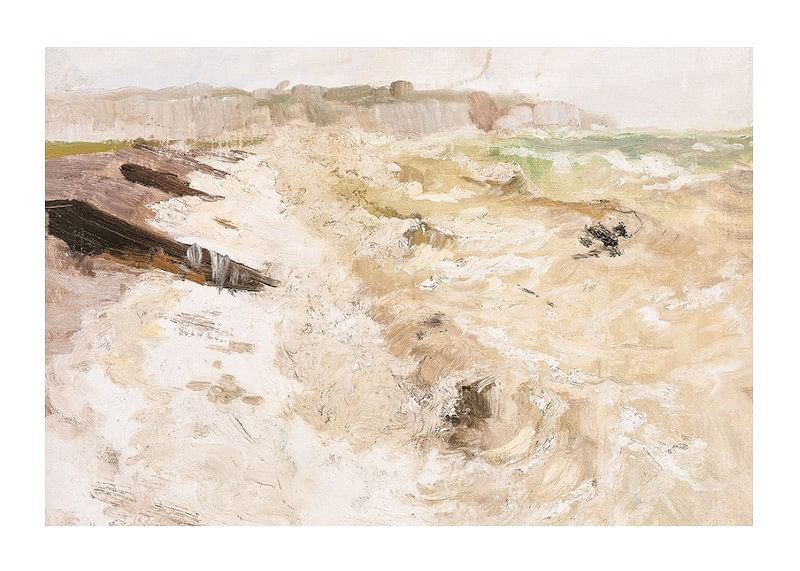 From The Beach At Dieppe By Frits Thaulow-12