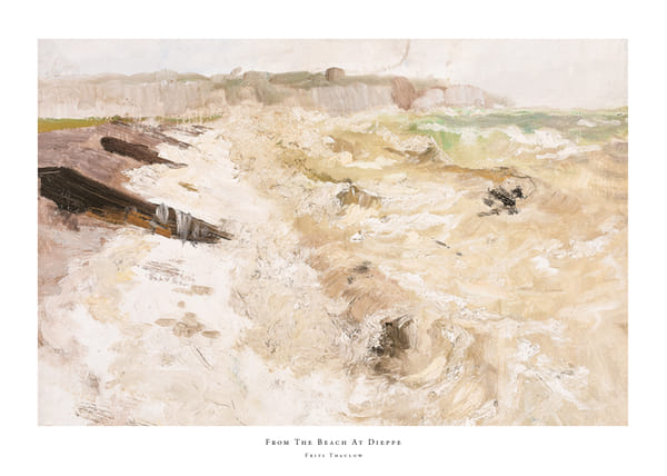 Plakatas From The Beach At Dieppe By Frits Thaulow