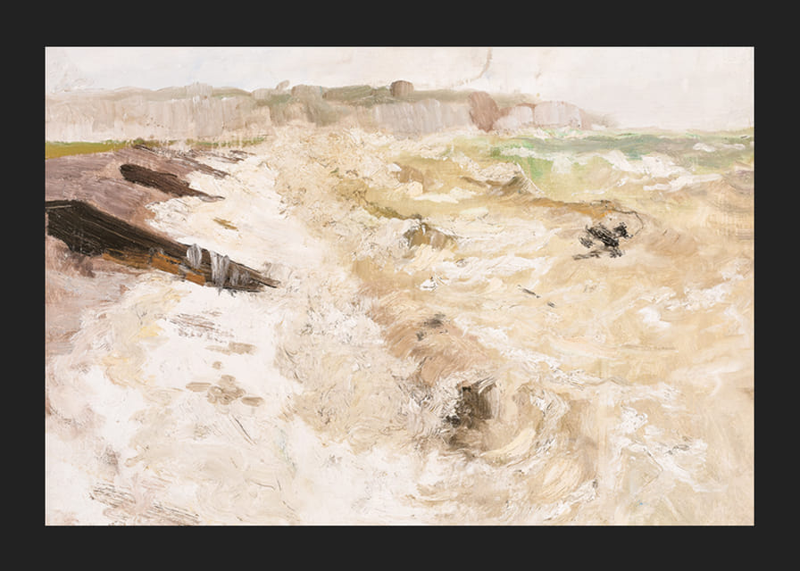 From The Beach At Dieppe By Frits Thaulow-12