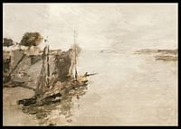 Honfleur Fishing Boats No2 By Frank Edwin Scott-2