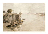 Honfleur Fishing Boats No2 By Frank Edwin Scott-3
