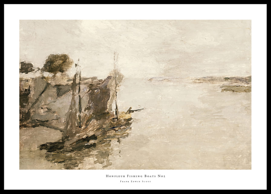 Honfleur Fishing Boats No2 By Frank Edwin Scott-12