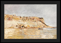 Cliff On The Water By Adolphe Monticelli-6