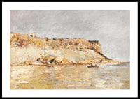 Cliff On The Water By Adolphe Monticelli-2