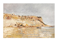 Cliff On The Water By Adolphe Monticelli-3