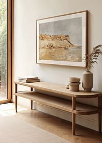 Cliff On The Water By Adolphe Monticelli-4